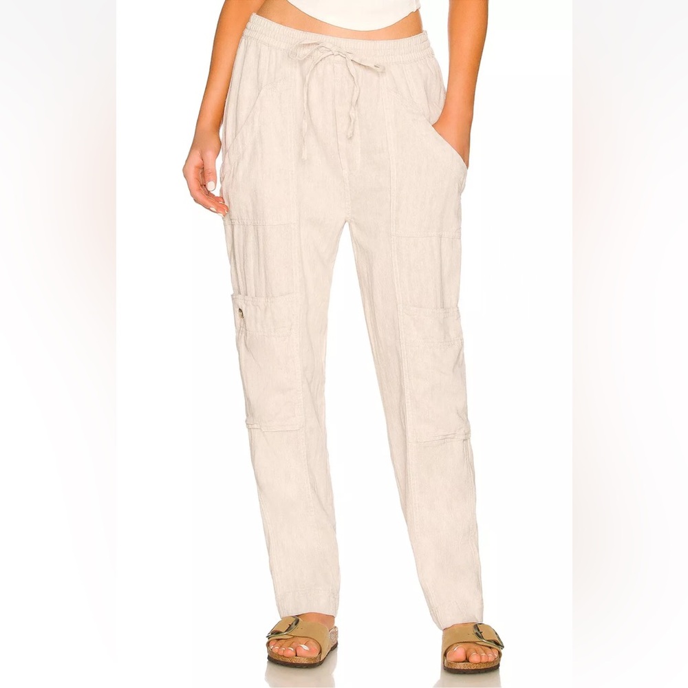 Free People Cream Cargo Pants